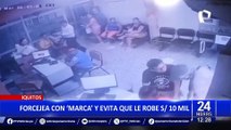 Iquitos: mujer se enfrenta a delincuente y no deja que le roben S/10 mil que llevaba en su cartera