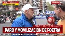 Paro y movilización de trabajadores de Foetra