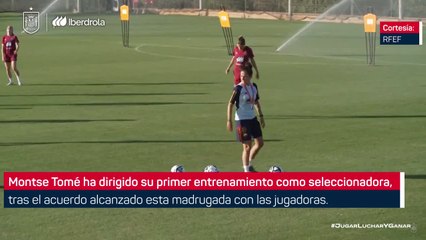 Download Video: Montse Tomé dirige su primer entrenamiento como seleccionadora