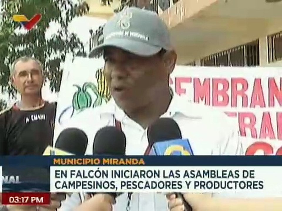 Productores del edo. Falcón inician asambleas de campesinos y pescadores