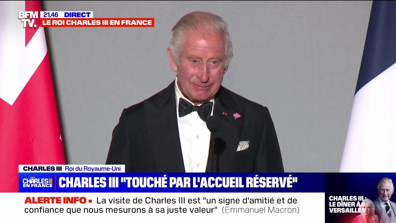 Dîner d'État à Versailles: "La vie en rose est une de mes chansons préférées", déclare Charles III