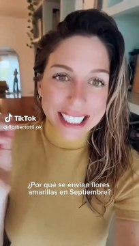 Flor Bertotti y el significado de regalar flores amarillas