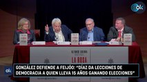 González defiende a Feijóo: 