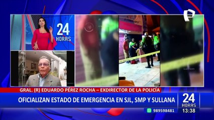 Pérez Rocha sobre estado de emergencia: "Se ha tomado la medida sin tener todo planificado"