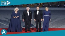 Charles III en France  Brigitte Macron et Camilla accordées, duel de robes de soirée bleu roi