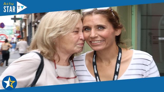 Gilbert Bécaud rare et touchante apparition de sa veuve et de sa fille Emily, émue aux larmes Pho