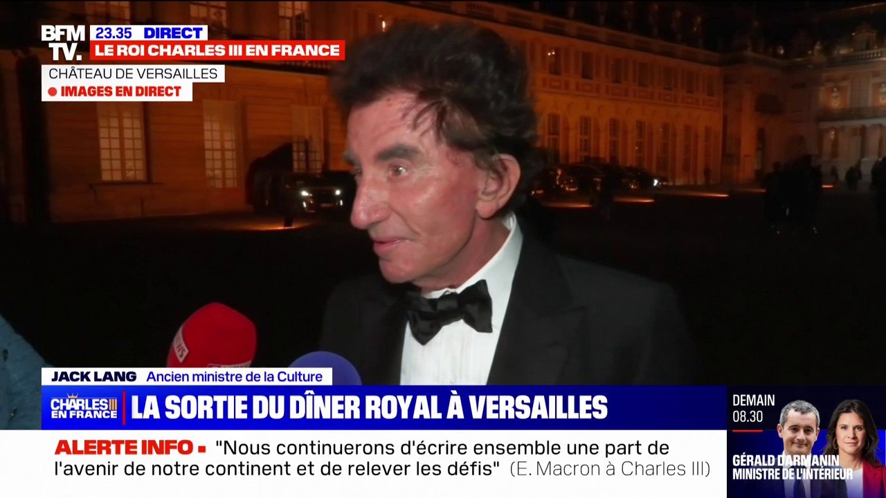 Dîner d'État en l'honneur de Charles III: "C'était un dîner chaleureux et amical", pour l'ancien ministre de la Culture Jack Lang