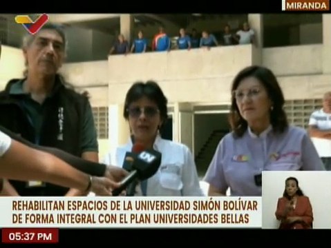 Plan Universidades Bellas recupera y rehabilita espacios educativos de la USB