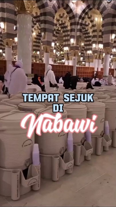 tempat Sejuk di Masjid nabawi