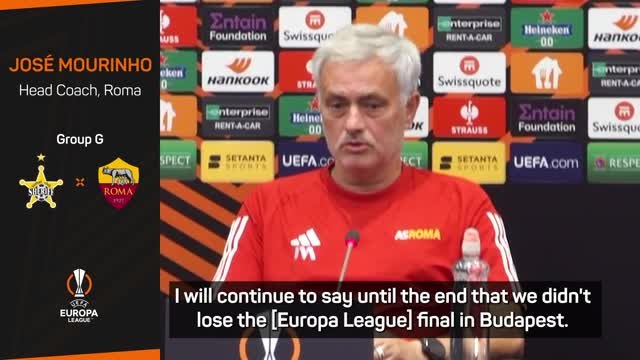 Mourinho still insists Roma won Europa League final