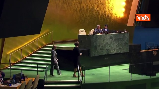Meloni all'Onu: ?Epoca complessa, servono scelte giuste, non facili?