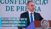 Destapa Hernán Gómez a Hugo López-Gatell para la jefatura de gobierno de la CDMX