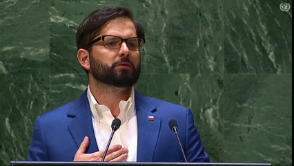 Descargar video: Boric ataca en la ONU al régimen de Ortega y pide levantar sanciones contra Cuba y Venezuela