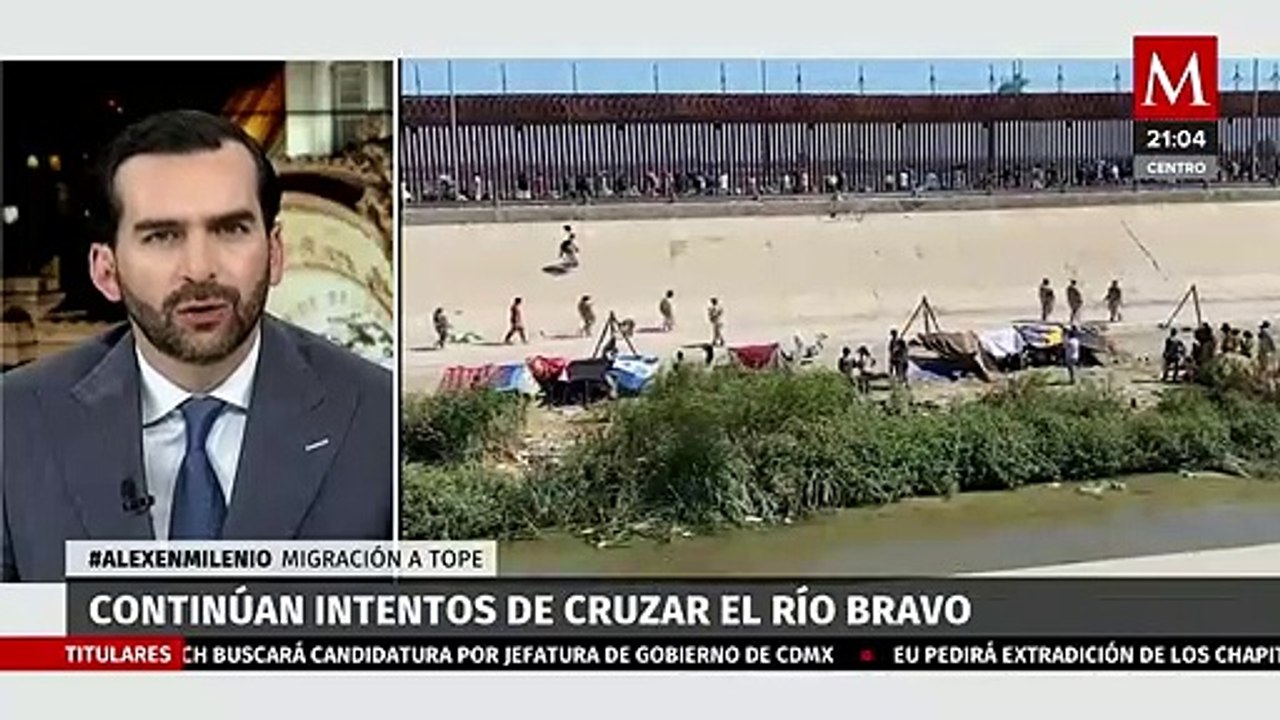 Migrantes continúan intentando cruzar la frontera por el Río Bravo