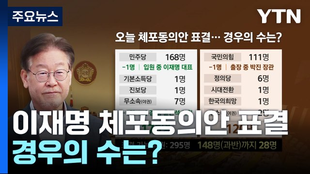 잠시 뒤 이재명 체포동의안 표결...경우의 수? [앵커리포트] / YTN