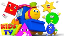 Five Little Shapes, Shapes Song, Learn Shapes - Baby Songs By Kids Tv Bob The Train Cartoons