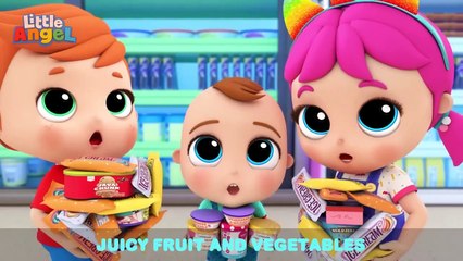 Baby John Plays The Floor is Lava _ Back to School Songs _ Little Angel Kids Songs & Nursery Rhymes