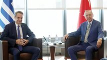 Cumhurbaşkanı Erdoğan, Yunanistan Başbakanı Miçotakis ile bir araya geldi