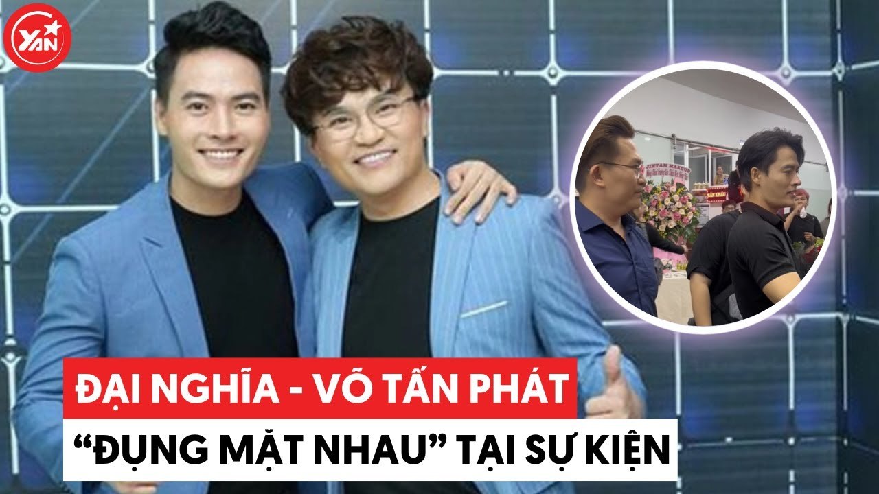 Đại Nghĩa bắt chuyện với Võ Tấn Phát tại sự kiện nhưng lại bị "bơ đẹp"