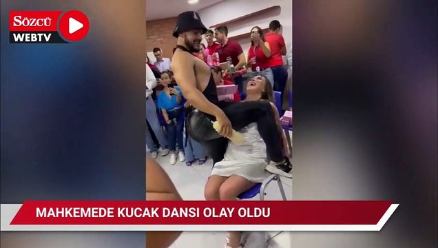 Mahkemede kucak dansı yapılan yargıç olay oldu