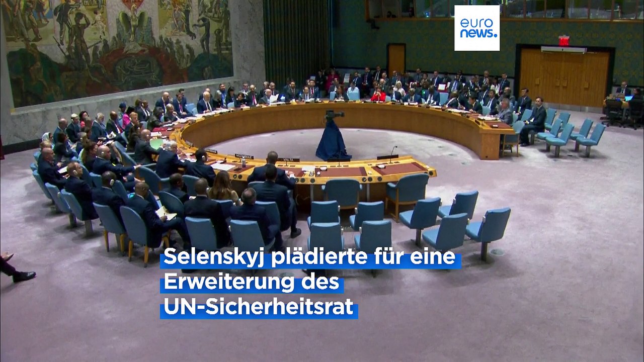 Selenskyj in New York: 'UN-Sicherheitsrat ist wirkungslos'