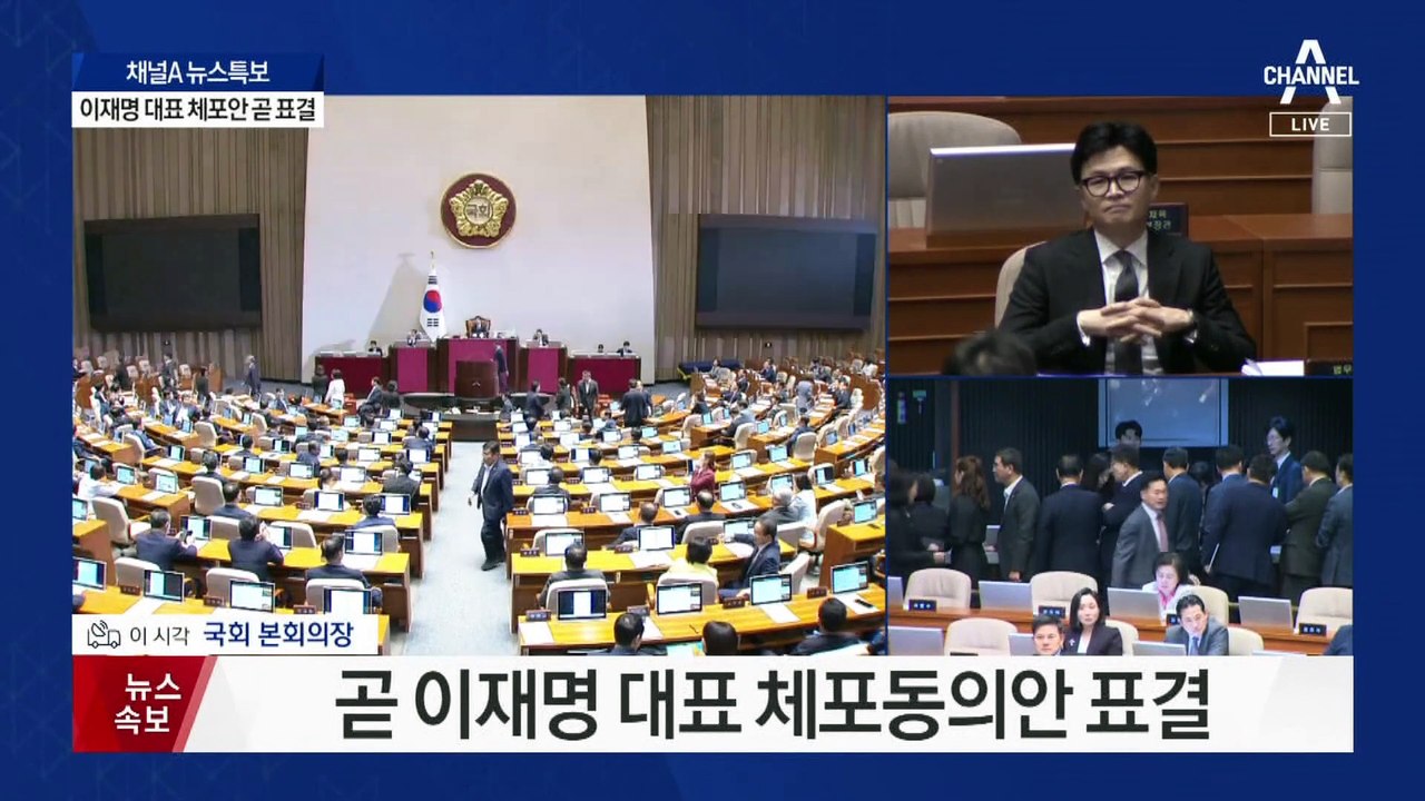 이재명 대표 체포동의안 표결 시작