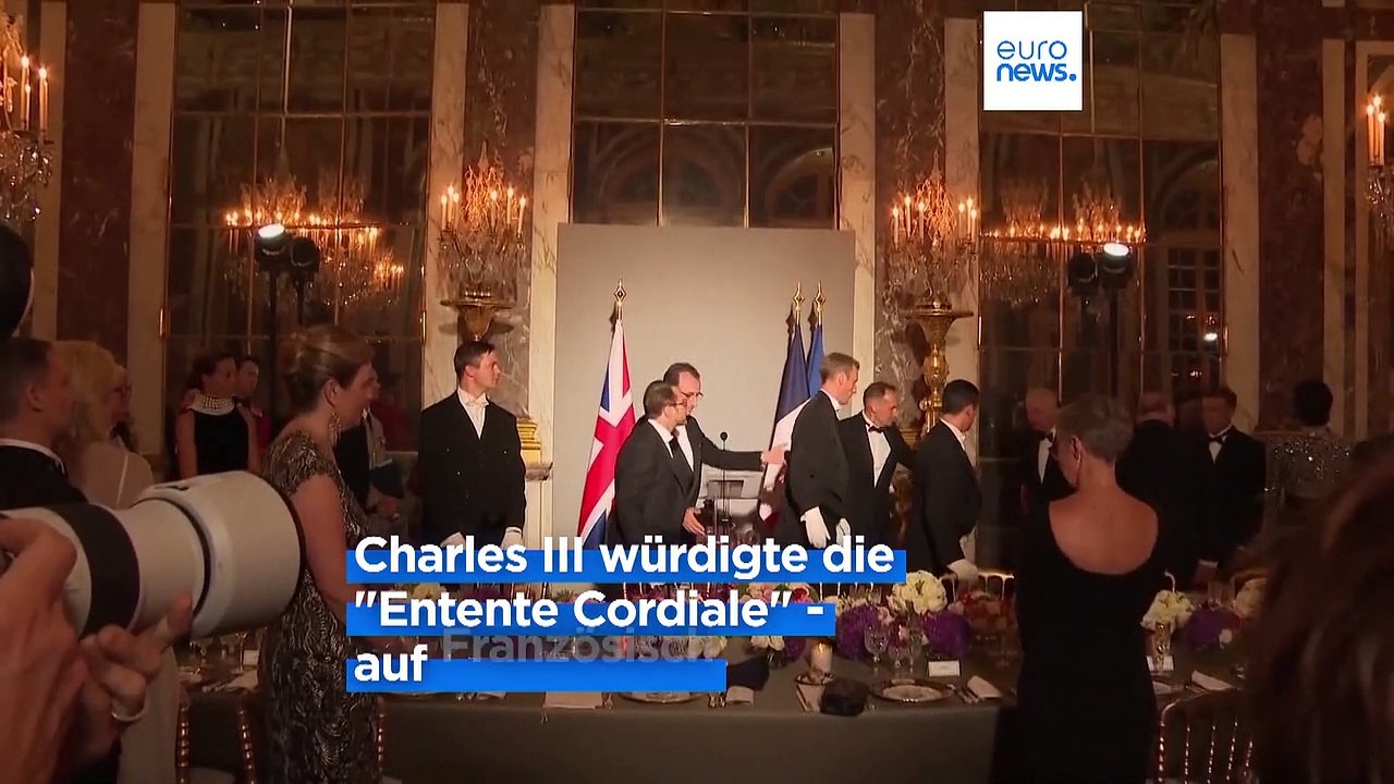 Ein Toast auf die 'Entente cordiale': Charles III. würdigt die britisch-französische Freundschaft