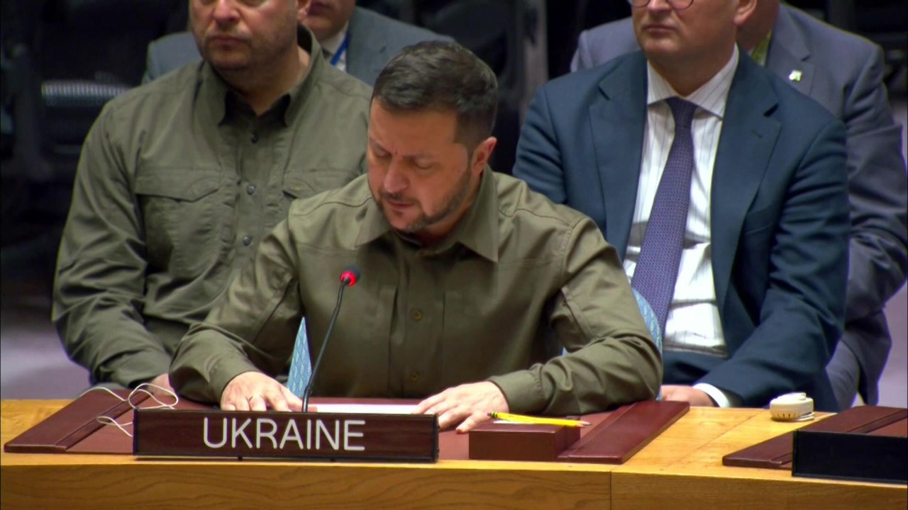 Selenskyj attackiert Russland im UN-Sicherheitsrat