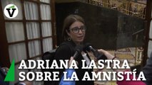 Adriana Lastra sobre las declaraciones de Alfonso Guerra y Felipe González sobre la amnistía: 