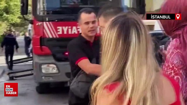 İstanbul'da bıçakla saldıran eşinden kaçan kadın kendini odaya kilitledi