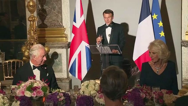 Visite de Charles III: l'amitié franco-britannique au menu du dîner d'Etat à Versailles