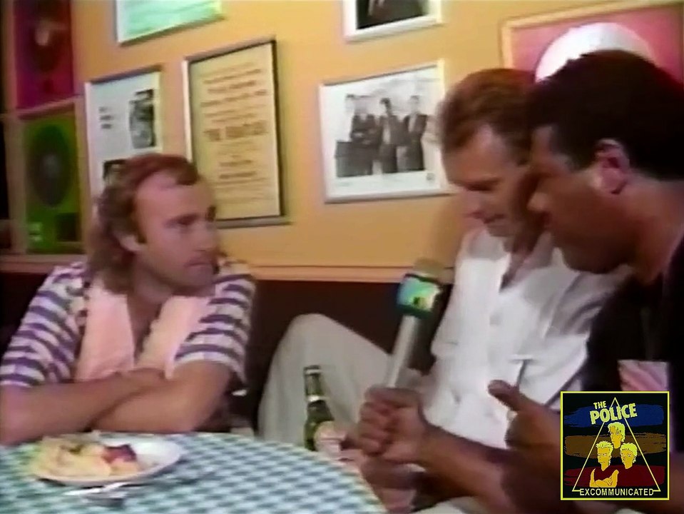 Sting with  Phil Collins - Live Aid  1985 Backstage