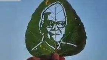 సంగారెడ్డి: రవి ఆకుపై కొండా లక్ష్మణ్ బాపూజీ చిత్రం