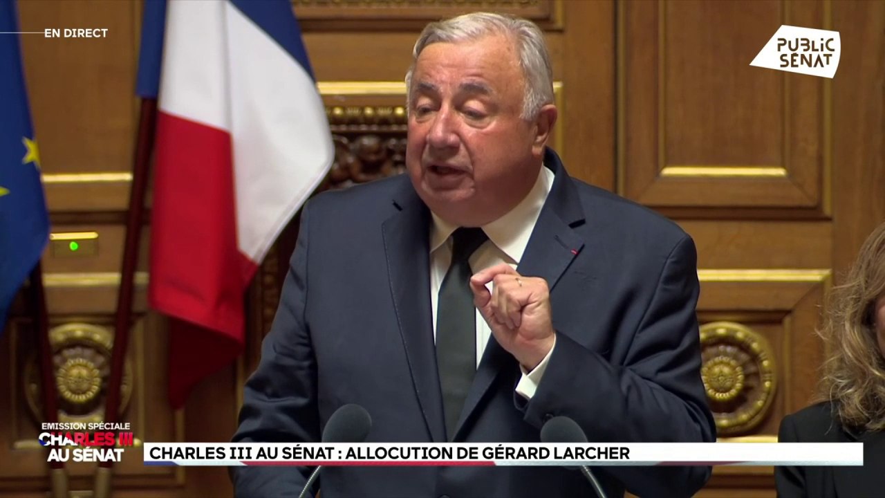 Charles III: le discours de Gérard Larcher