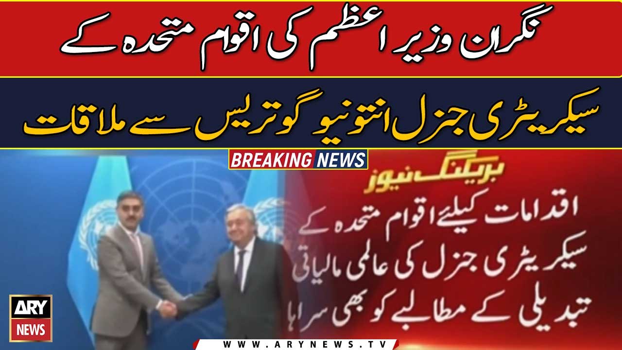 Caretaker PM meets united nations Secretary General