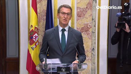 Feijóo dice que su investidura es "imprescindible" porque Sánchez avanza hacia la amnistía