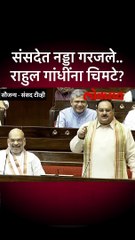 संसदेत जेपी नड्डांचा राहुल गांधींवर निशाणा? नेमकं काय म्हणाले पाहा..