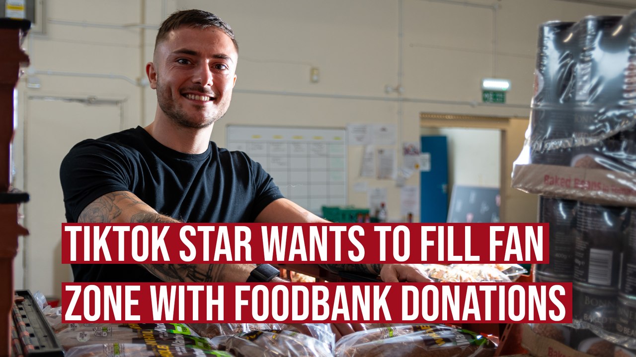TikTok star wants to fill Turf Moor fan zone with foodbank donations
