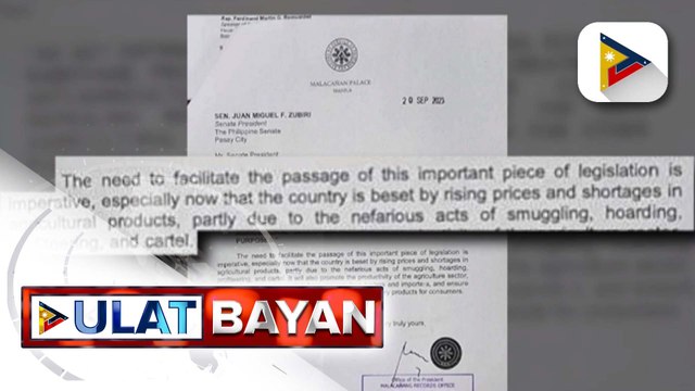 Panukalang magpapataw ng mabigat na parusa laban sa agricultural economic sabotage, pinamamadali ni PBBM