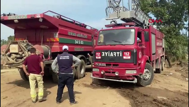 Edirne'de Bulgaristan sınırında orman yangını çıktı