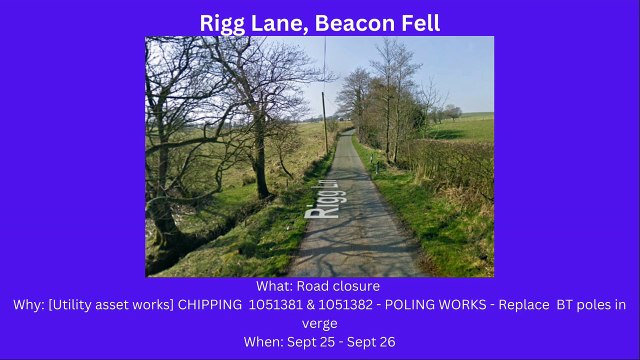 Preston roadworks starting Sept 25- Oct 1