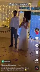 Ce couple sert 300 burgers McDonald's comme repas du mariage (Vidéo) !