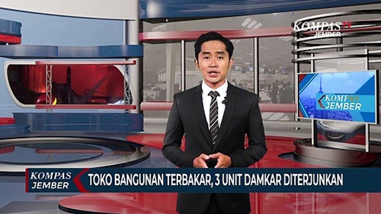 Korsleting Listrik, Toko Bahan Bangunan di Madiun Ludes Terbakar