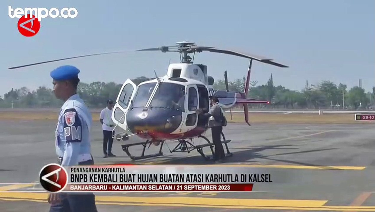 BNPB Kembali Buat Hujan Buatan di Kalsel Atasi Karhutla
