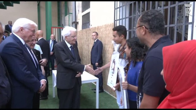 Migranti, Mattarella e Steinmeier visitano Centro Don Bosco 2000