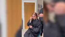 Strictly star Amy Dowden breaks down in tears as her family help her shave her head