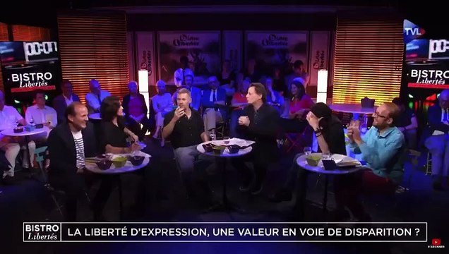 EXCLU - Regardez le très gros moment de tension entre Eric Naulleau et Myriam Palomba dans l'émission Bistro Libertés : Vous voulez faire quoi en vous tournant vers moi comme ça ? Un concours de testostérone ? - VIDEO
