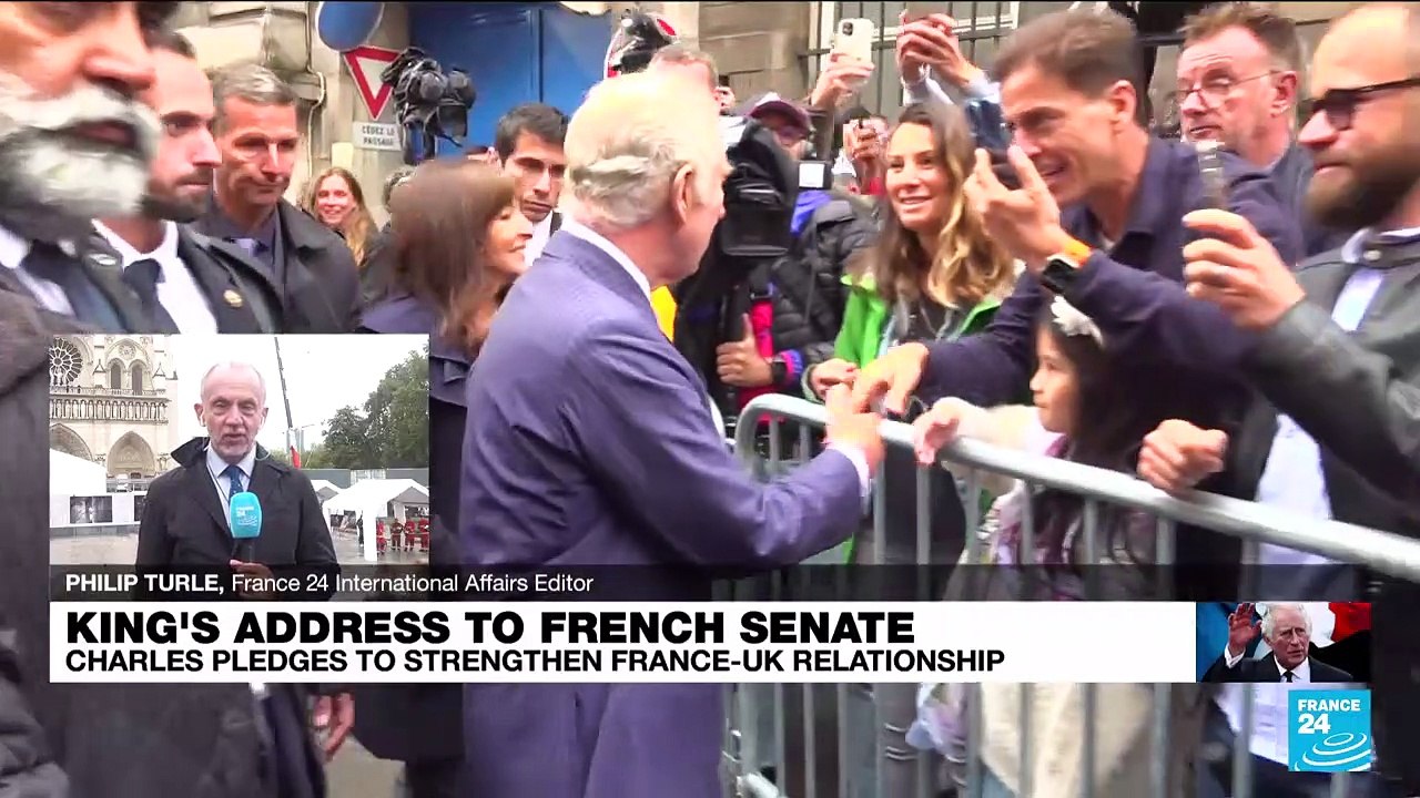 After Senate speech, Charles visits Notre Dame