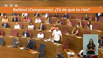 Balldoví (Compromís), amenazante contra la portavoz de Vox en las Cortes Valencianas: "¿De qué te ríes?"