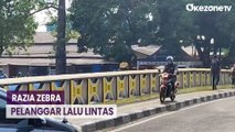 Pemotor Lawan Arus Hindari Razia Zebra, Polisi Menghadang